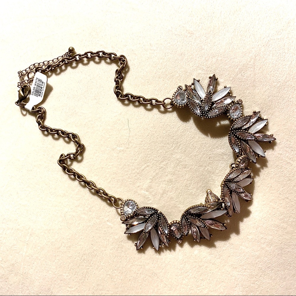Silver & gunmetal necklace